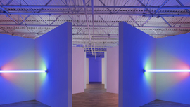 Dan Flavin: cornered fluorescent light