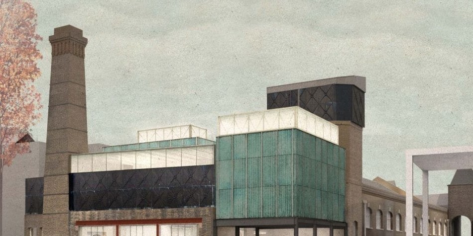 rendering of Goldsmiths Centre for Contemporary Art. Image: Assemble