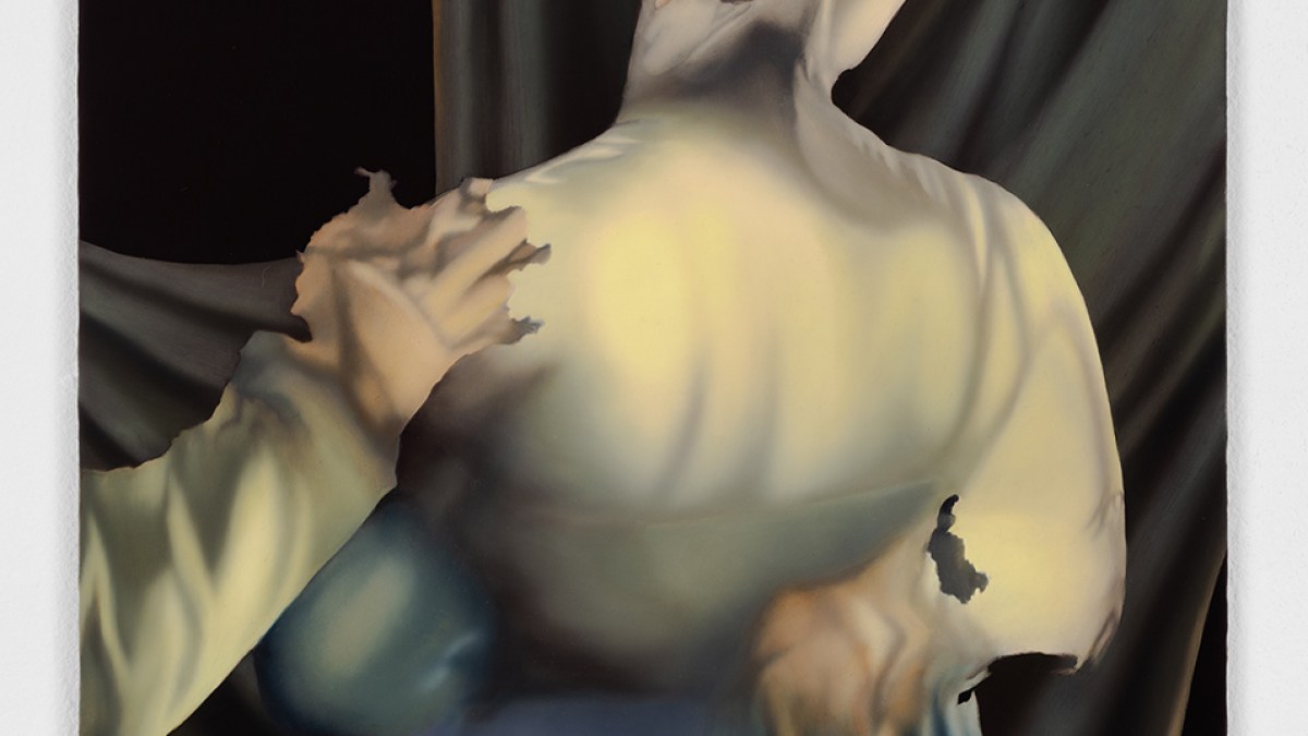 Claire Lehmann, "The Wings", 2024, Oil on linen on panel, 18 x 14 inches.