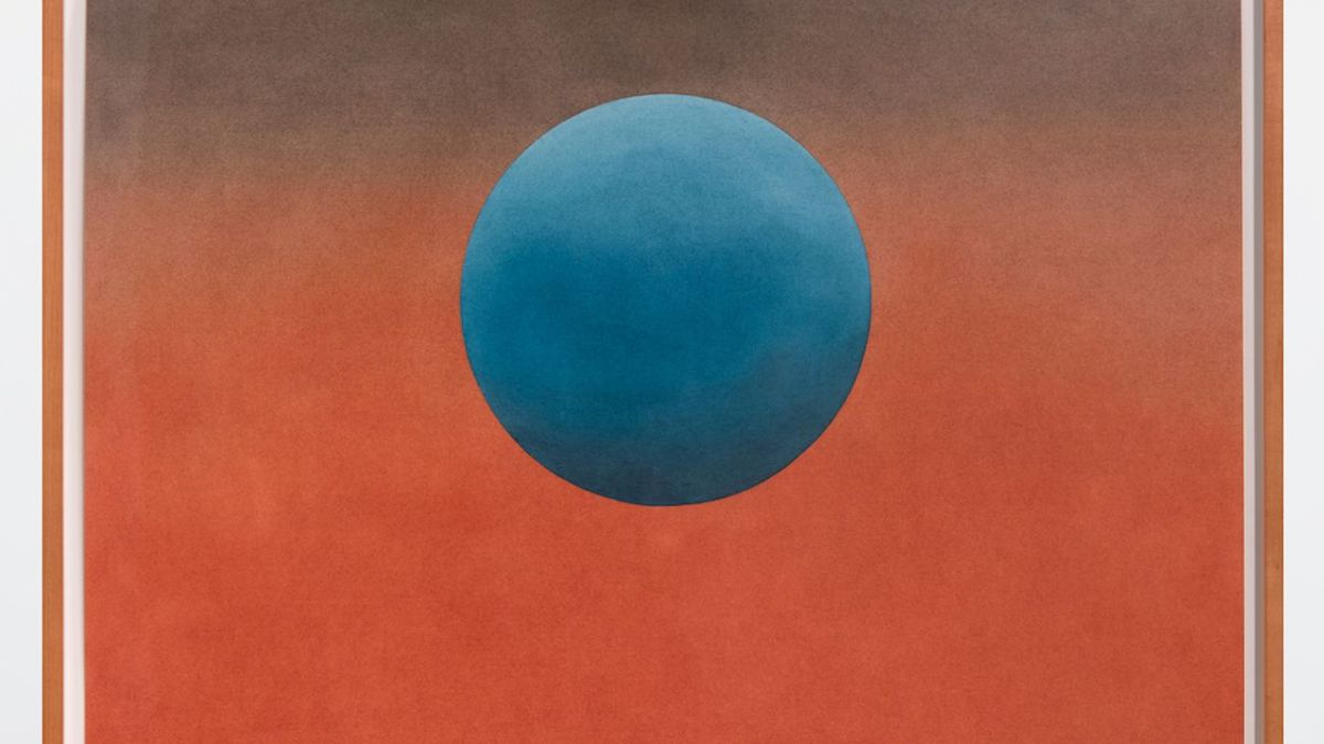 Ed Ruscha, Good Conduct, 1976, pastel on paper
22 ¾ × 28 ½ inches (58 × 72.5 cm)