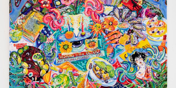 Kate Pincus-Whitney "To Live and To Dine in LA/ You Taste Like Home: Ladies of the Canyon," 2024.