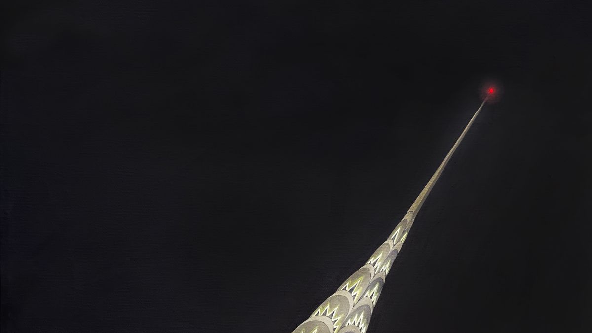Emily Furr, Delicate Steel, 2025, oil on linen, 20 x 16 in.