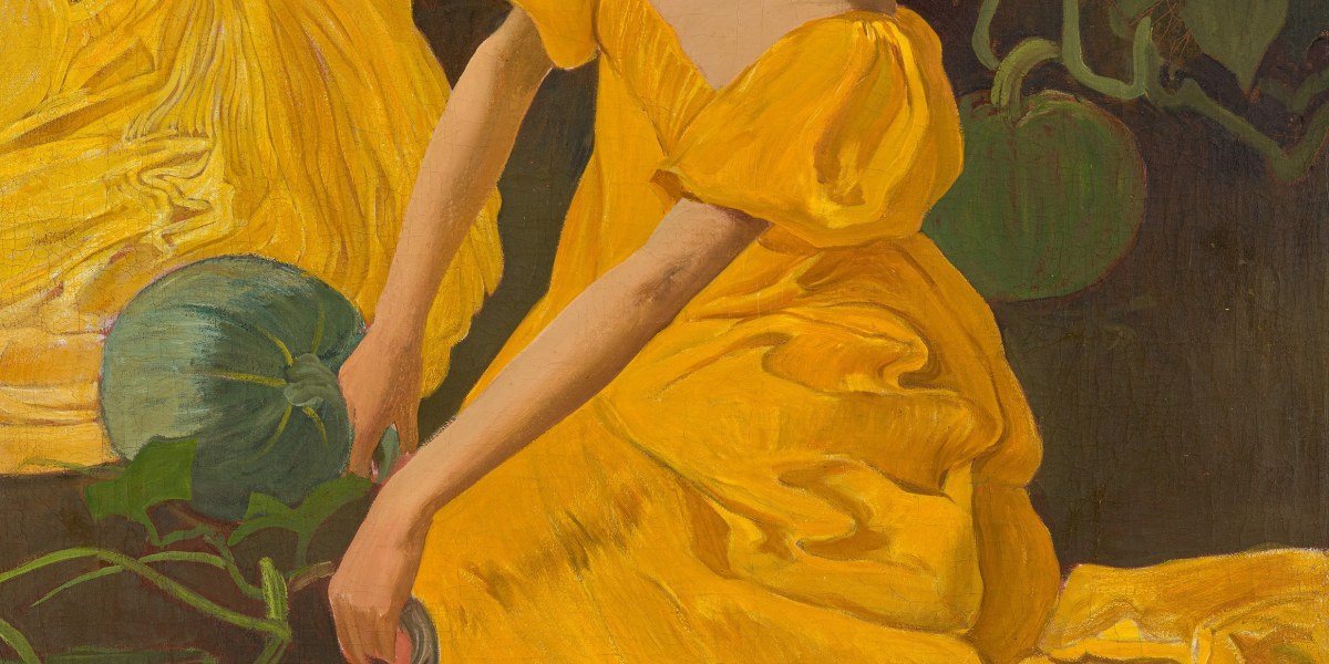 Ernest Biéler, «La femme en jaune», c. 1890. Oil on canevas, 120 x 112 cm. MCBA, acquisition 1997. Photo: MCBA 