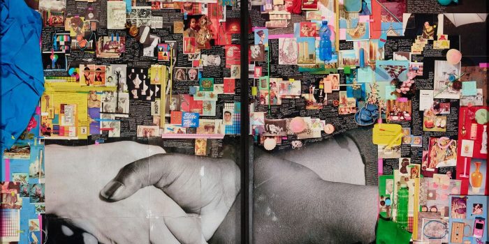 
Sara Cwynar, Canadian, born 1985. Three Hands (detail), 2016. Digital C-print; diptych. The Christina N. and Swan J. Turnblad Memorial Fund. 2017.101a,b. © Sara Cwynar