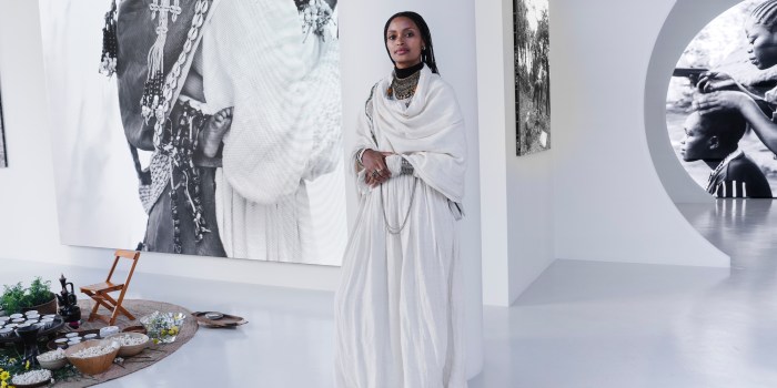 Kiya Tadele, Yatreda’s creative director, at Load. Photo by Lucas de Oliveira.