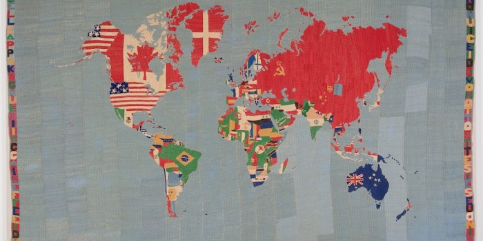 Alighiero Boetti, "Mappa" (Map), 1972. © Alighiero Boetti/Licensed by Artists Rights Society (ARS), New York. Photo: Cathy Carver
