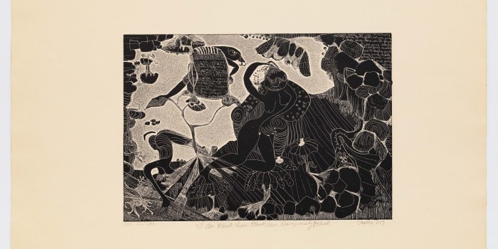 Camille Billops, I am Black, I am Black, I am Dangerously Black, 1973. Courtesy the Robert Blackburn Printmaking Workshop.