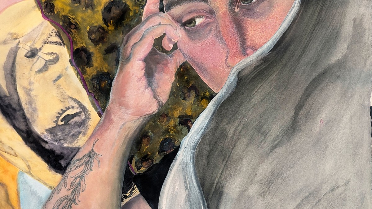 the closer it gets the further it feels, 2026
Watercolor on paper
22” x 30”