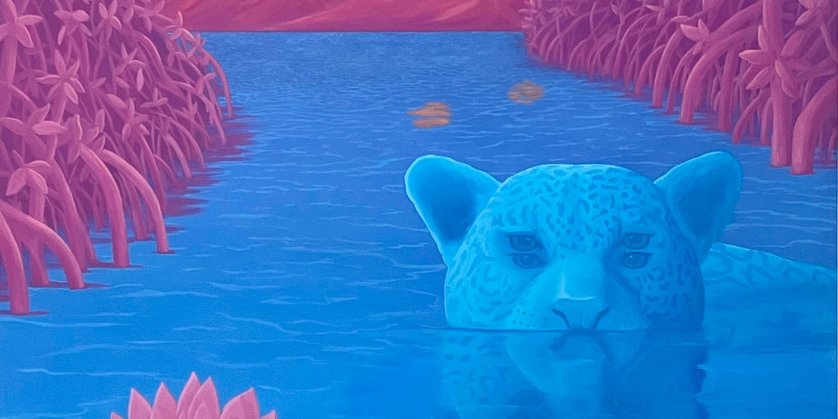 Inundada, 2026, oil on canvas, 38 x 32 in