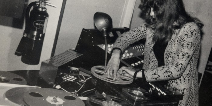 
Éliane Radigue at the Cultural Center, New York, 1971. Photo: Yves Arman, courtesy the artist