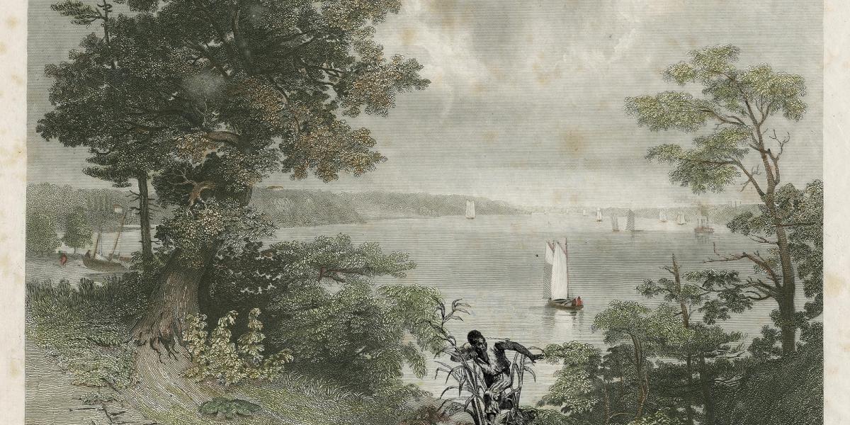 Jean-Marc Superville Sovak, a-Historical Landscape: Weehawken/Runaway, 2019. Courtesy the artist. Collection of the Samuel Dorsky Museum of Art.


