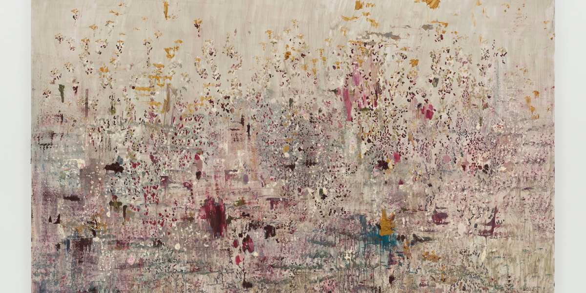 Marina Rheingantz: 'Míope', 2026. Oil on canvas. 210 x 300 cm ｜82 3/4 x 118 in. © Marina Rheingantz. Photo © White Cube (Theo Christelis). 