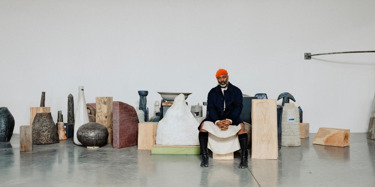Theaster Gates at his studio. Photo © Lyndon French.