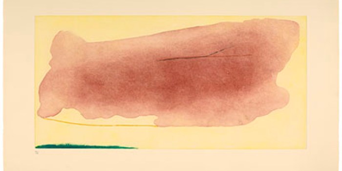 
Helen Frankenthaler
Nepenthe, 1972, HC 2/3
Six color soft-ground etching, spitbite aquatint, sugar-lift aquatint, and drypoint
© 2024 Helen Frankenthaler Foundation, Inc. / Artists Rights Society (ARS), New York / Crown Point Press, Oakland, California