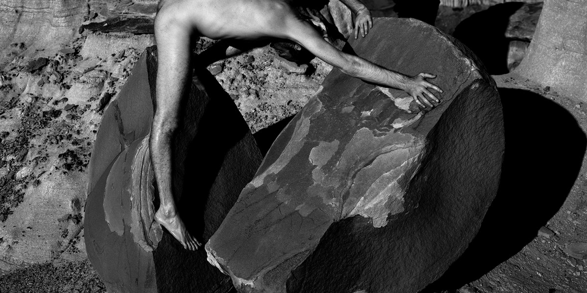 Mark Armijo McKnight, Cut the World, 2026, gelatin silver print, 48 x 60 inches